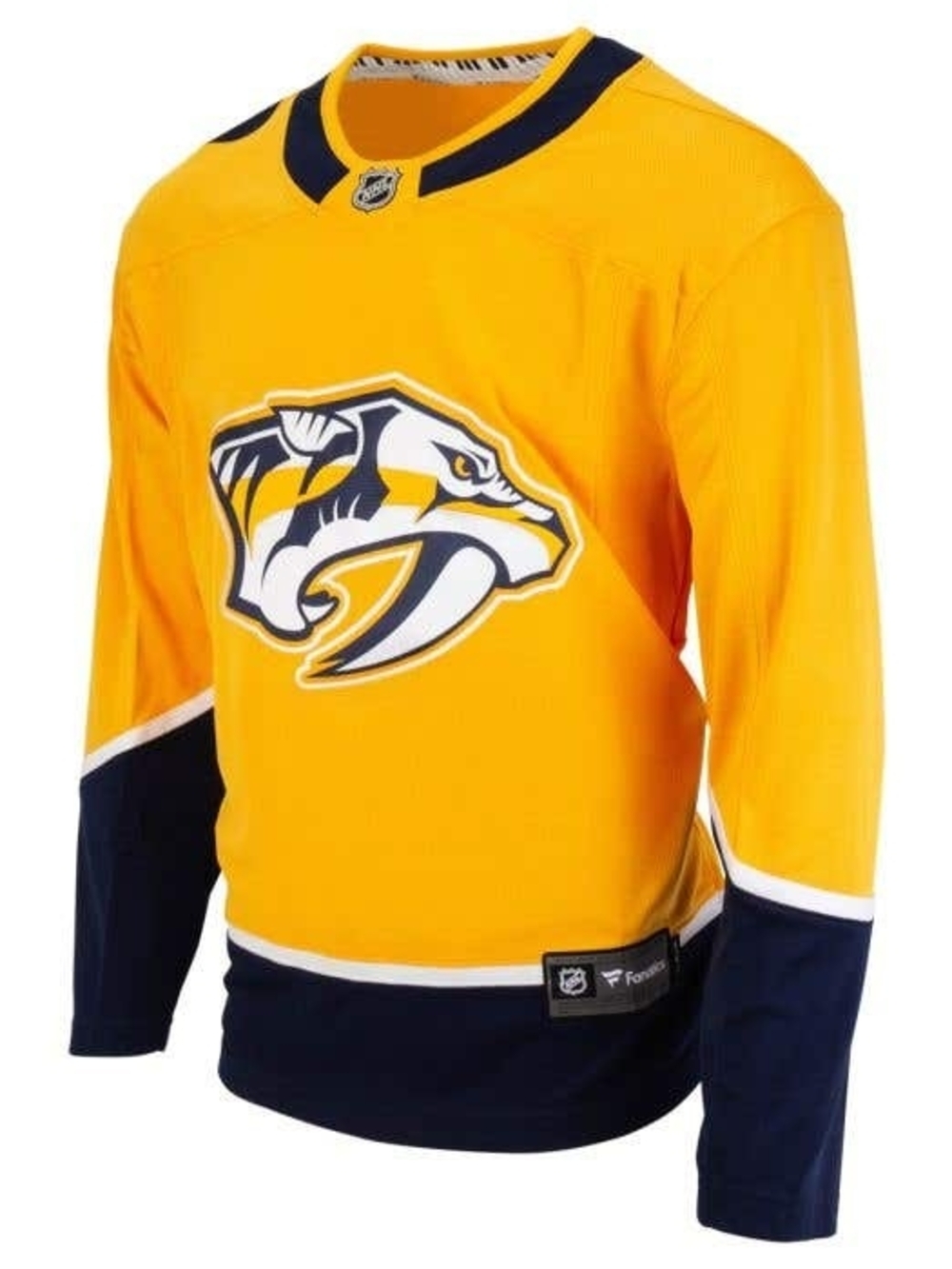 Fanatics Nashville Predators Yellow and Navy Home Hockey Jersey